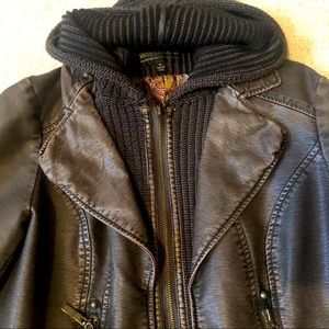 Faux leather jacket